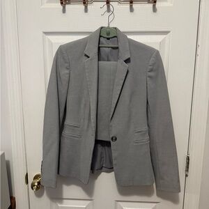Express Gray Blazer Modern Tailored Fit